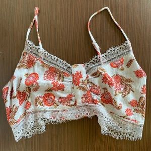 Tillys floral crop top